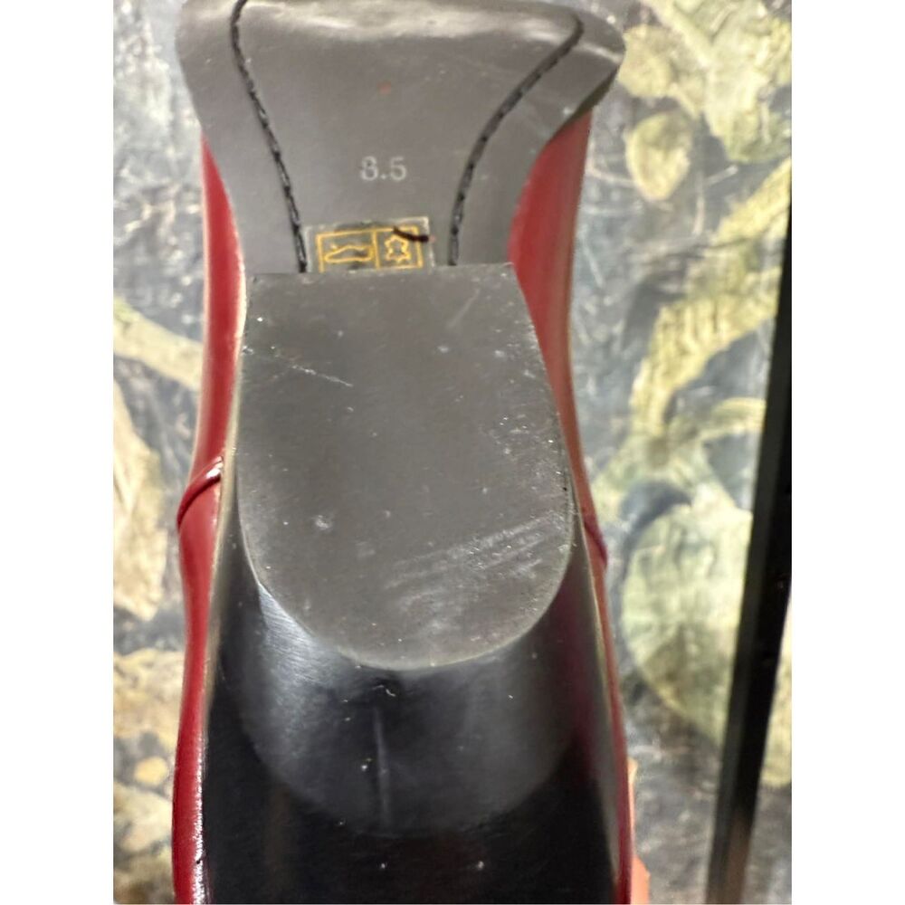 Free People Festival Leather Finn Tall red western boot 8.5 - Picture 12 of 12